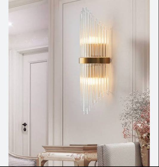 Crystal wall light