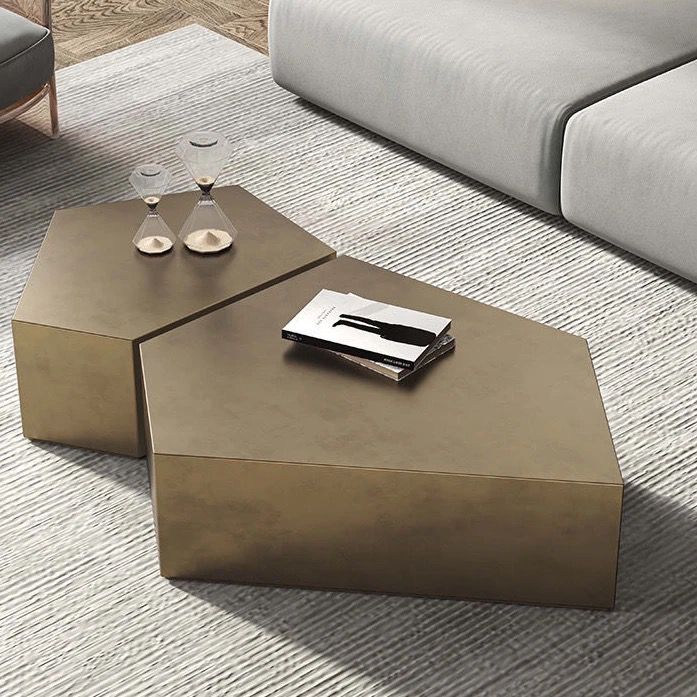 Italian luxury modern geometric coffee table