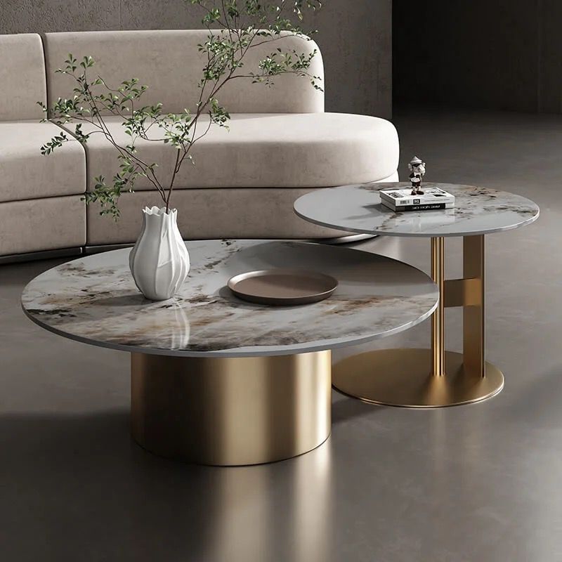 2 in 1 Coffee table Gold