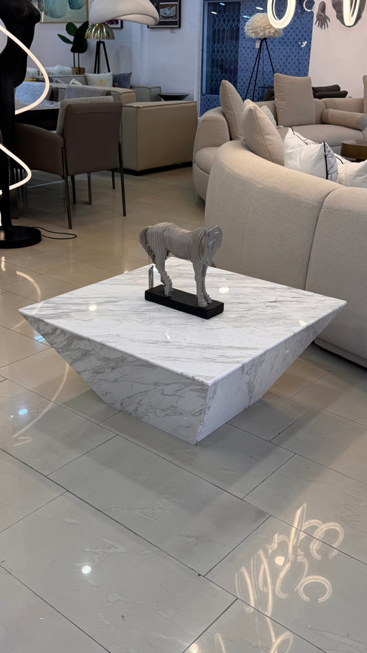 Italy modern art style natural marble coffee table