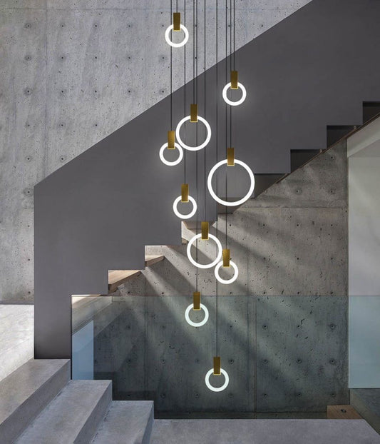 Ten Rings Chandelier