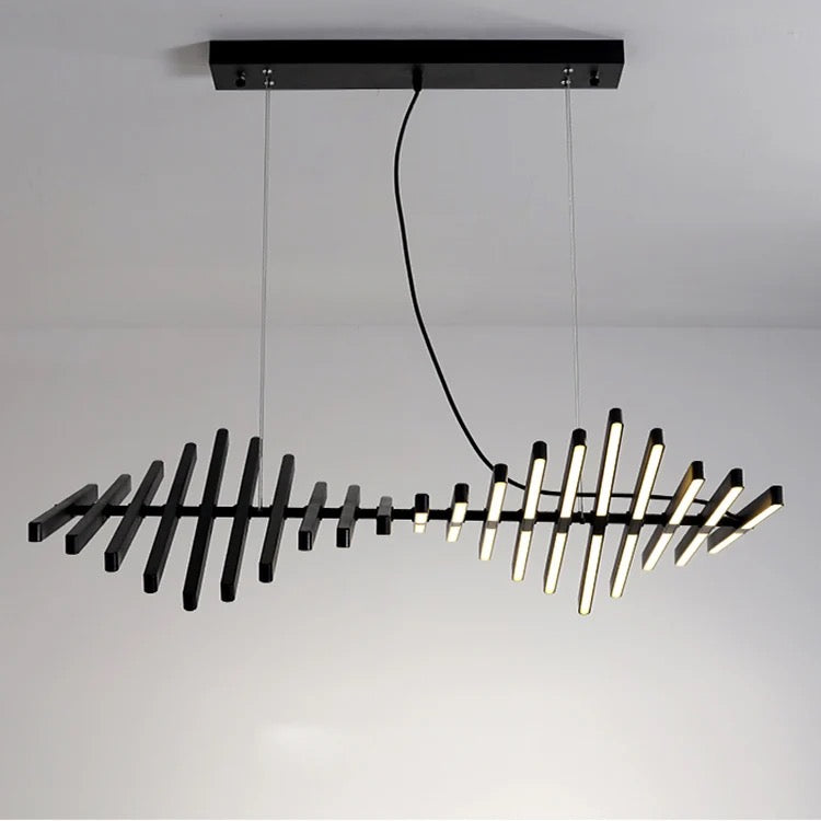 Black Wavy Chandelier