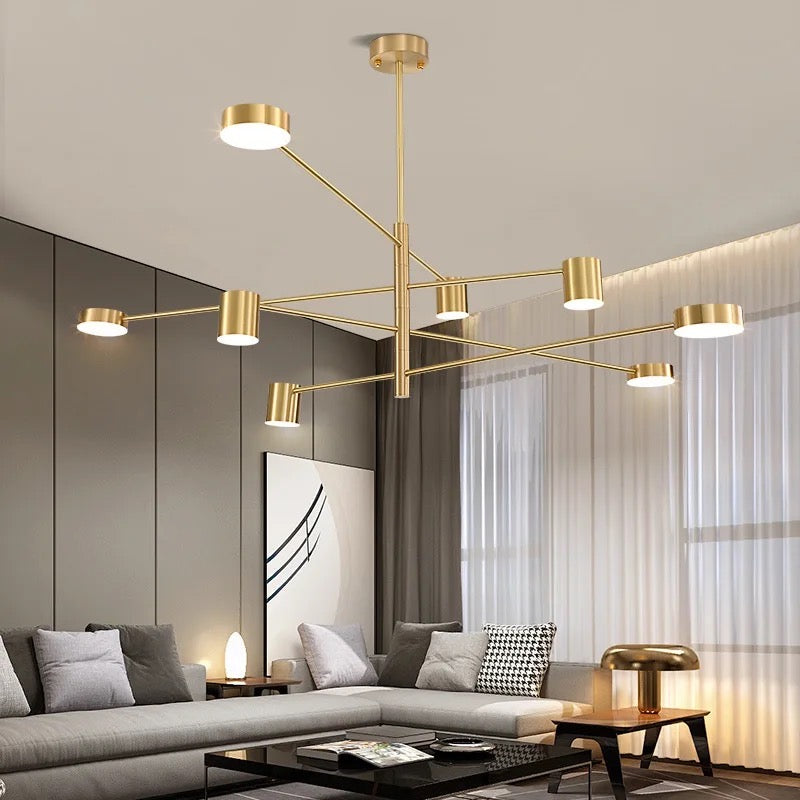 Gold Nordic chandelier