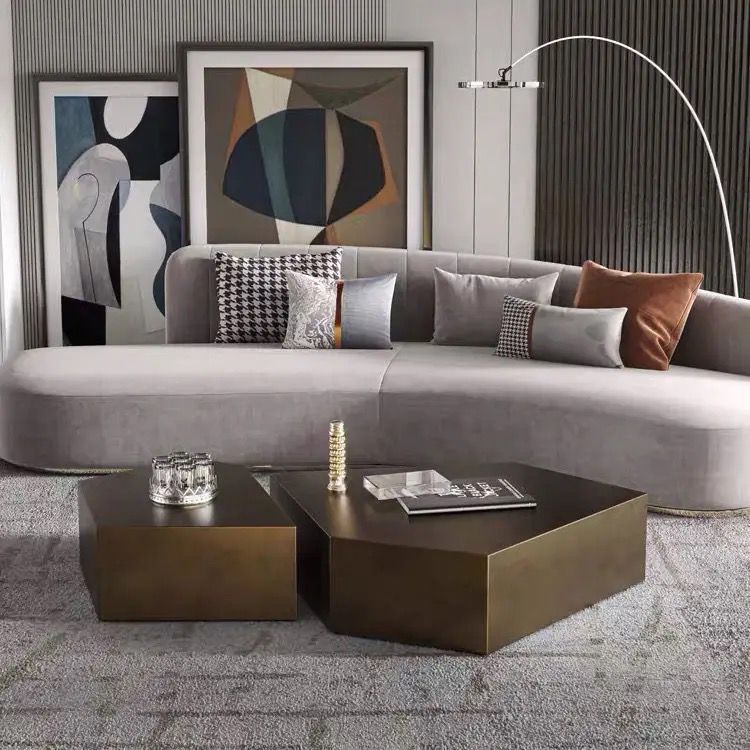 Italian luxury modern geometric coffee table