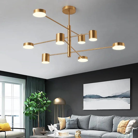 Gold Nordic chandelier