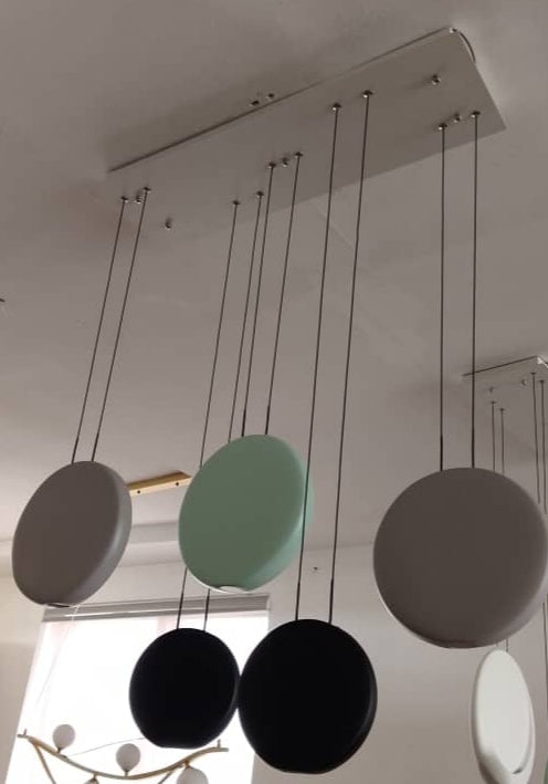 5 pendant Colored Nordic Chandelier