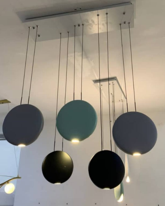 5 pendant Colored Nordic Chandelier