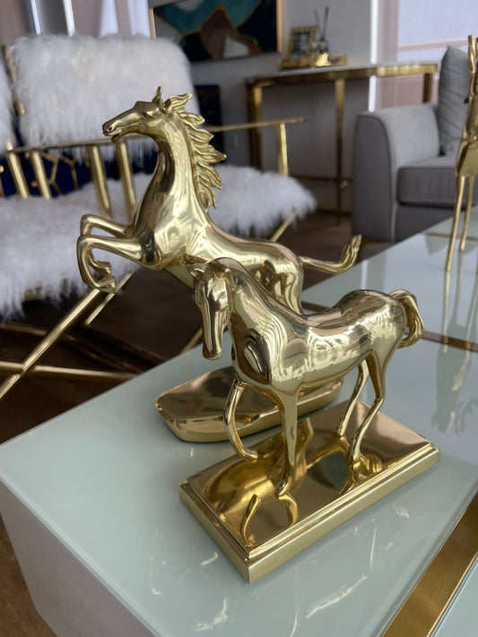 Gold horse decor