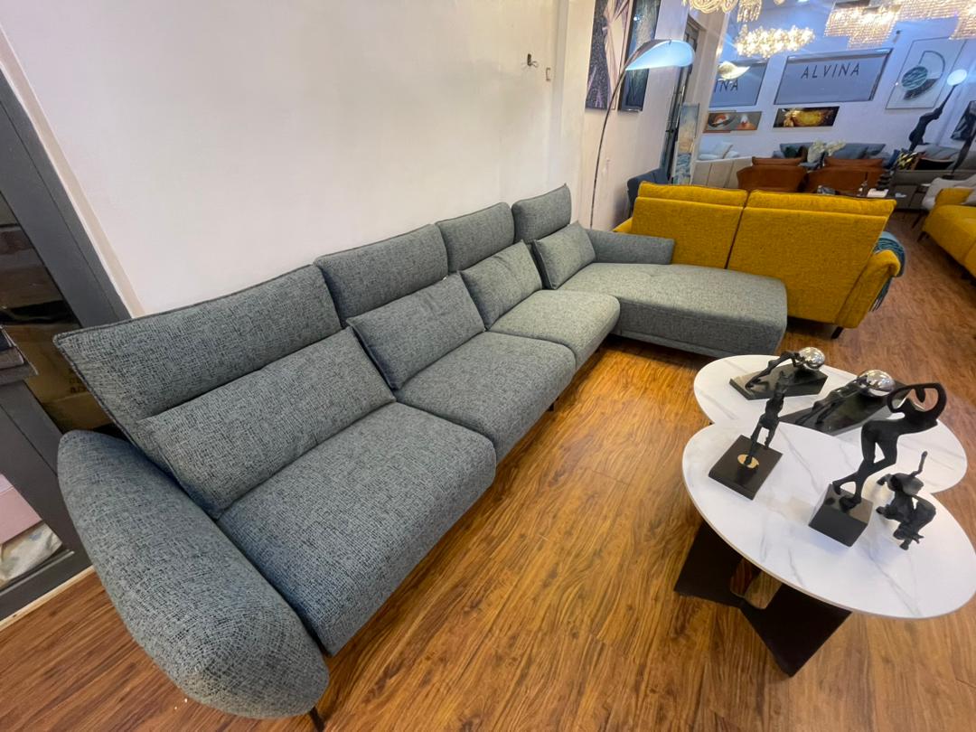L shape recliner sofa set