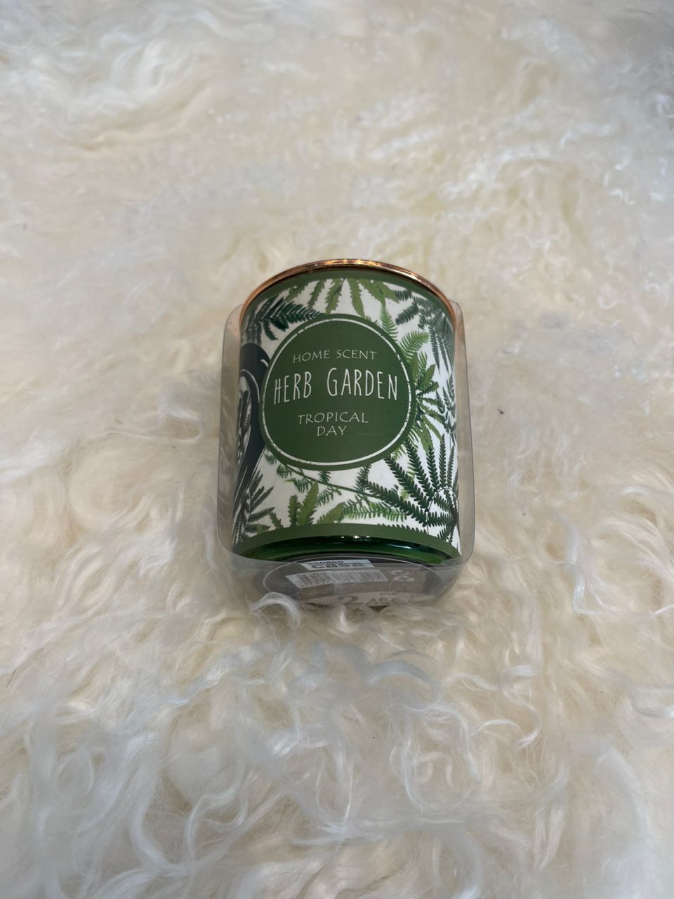 Herb garden scent candles