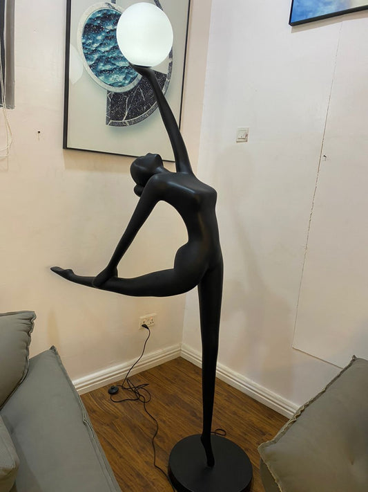 Human ballerina floor lamp