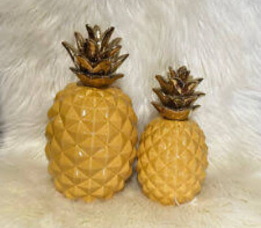 Yellow pineapple decor