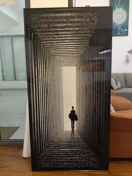 80 by 160cm crystal frame