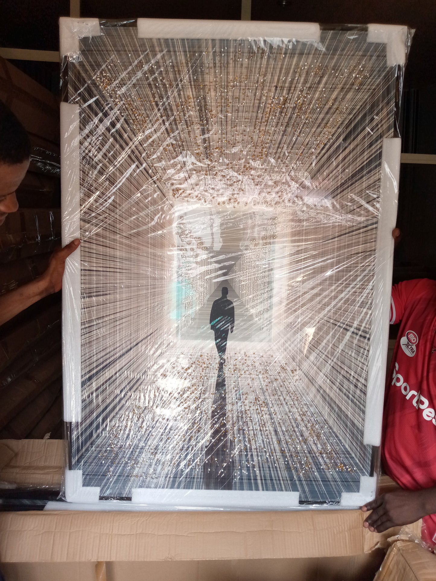 80 by 120cm crystal frame